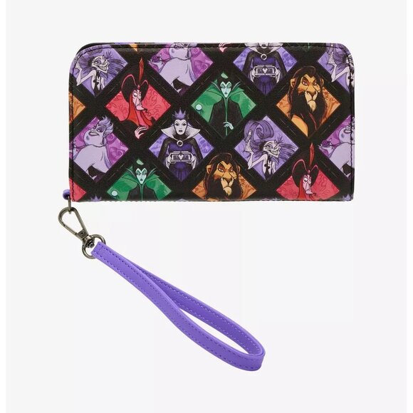 Loungefly Disney Villains Panels Mini Backpack and Wallet Set NWT main image 9